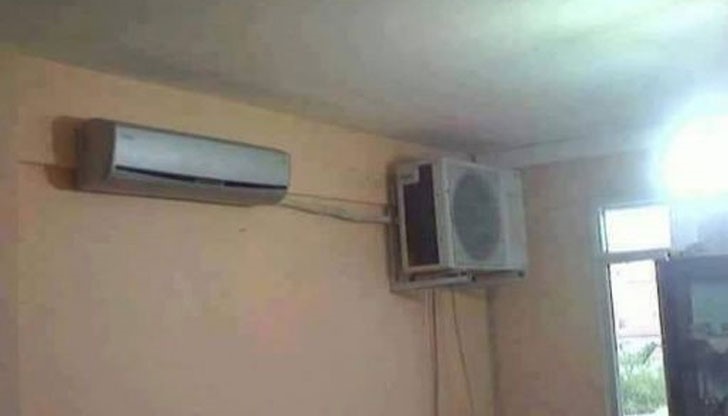 Снимката предизвика много коментари за "гениалността" на ситуацията