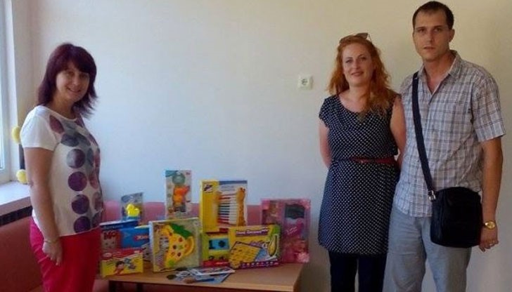 Дарение за децата от Дневен център за деца с увреждания „Слънчо“