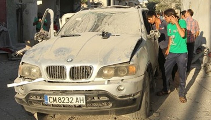 "БМВ" с номер "СМ 8232 АH" е било взривено при въздушен удар в Сирия