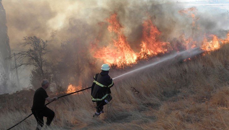 От сухото време напоследък расте броят на пожарите в русенска област