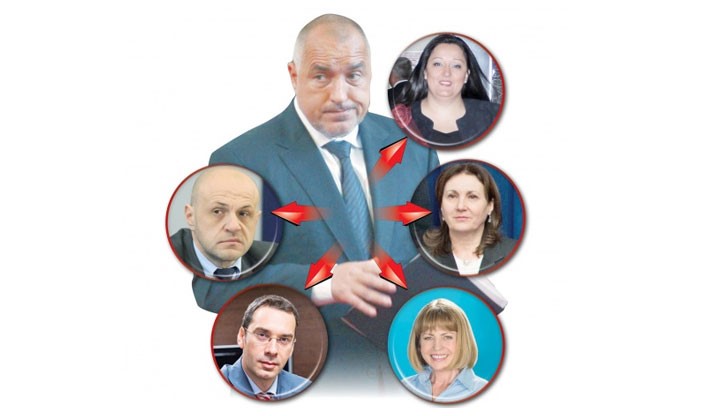 Два лагера по полове са се оформили засега в евентуалната „игра за трона" на премиера Борисов