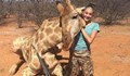 12-годишнo момиче уби жираф и се снима с него
