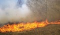 Хиляди декари сухи треви пламнаха в Русенско