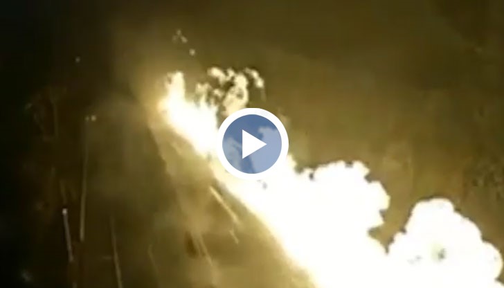 Охранителна камера засне как цистерна с гориво се превръща в огромна летяща огнена топка