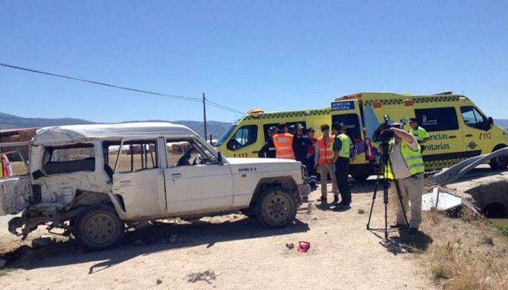 На 14 юли при катастрофа между джип и тир на магистрала близо до Мадрид три българки издъхнаха на място На 14 юли при катастрофа между джип и тир на магистрала близо до Мадрид три българки издъхнаха на място