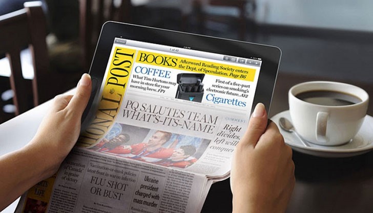 Технологията позволява придаване на произволна форма на цифровия вестник