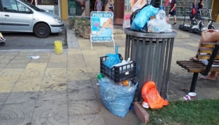 Стотици боклуци заливат улиците на комплекса