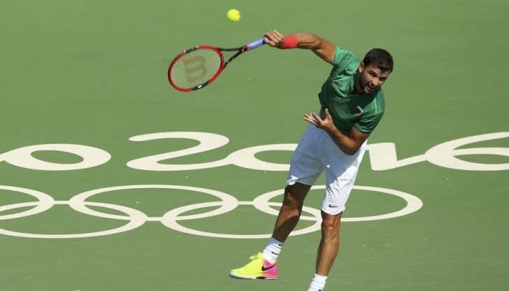 Българинът престоя на Игрите точно час и 5 минути, колкото бяха нужни на Марин Чилич да спечели с 6:1, 6:4