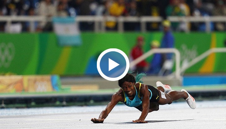 22-годишната бахамска спринтьорка Шоне Милър спечели титлата в бягането на 400 метра по запомнящ се начин