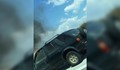 Джип горя на магистрала "Хемус"