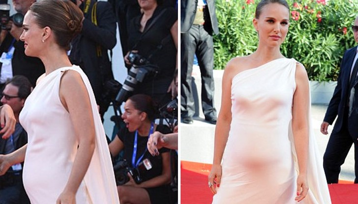 Актрисата показа коремчето си на фестивал във Венеция