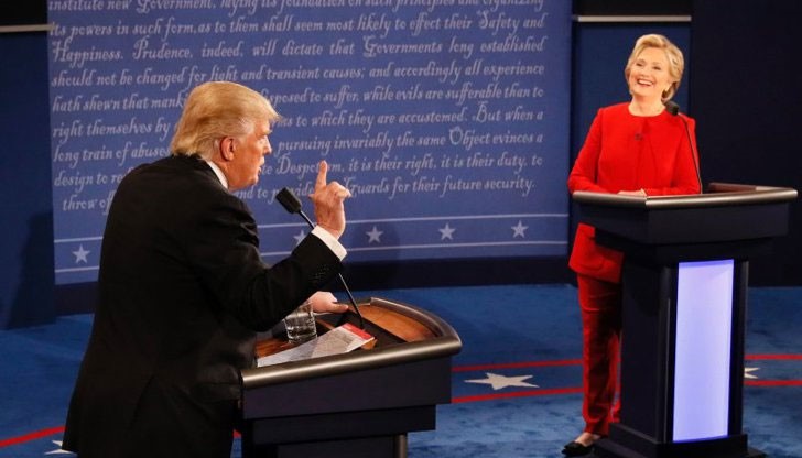 Според анкетата 62% от запитаните са посочили за победител кандидатката на демократите, а 27% са заложили на Доналд Тръмп Според анкетата 62% от запитаните са посочили за победител кандидатката на демократите, а 27% са заложили на Доналд Тръмп