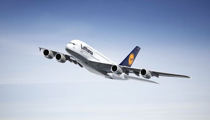 Германската авиокомпания Луфтханза планира първо посещение на Airbus A380 в София