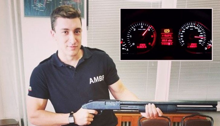 Курсант от академията на МВР не се притеснява да кара колата си със скорост много над допустимата