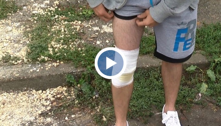 Вместо да се прибере вкъщи, 29-годишният Хасан Хасан се озовал в русенската болница, тъй като паднал в 50 сантиметрова дупка