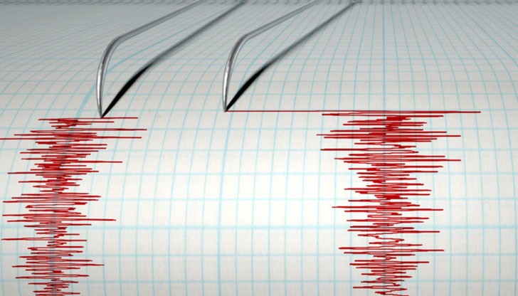 Земетресението с магнитуд 2,9 по скалата на Рихтер е с епицентър 112 км югозападно от София