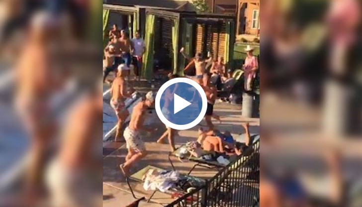 Впоследствие цялото пространство около басейна е обхванато от хаос