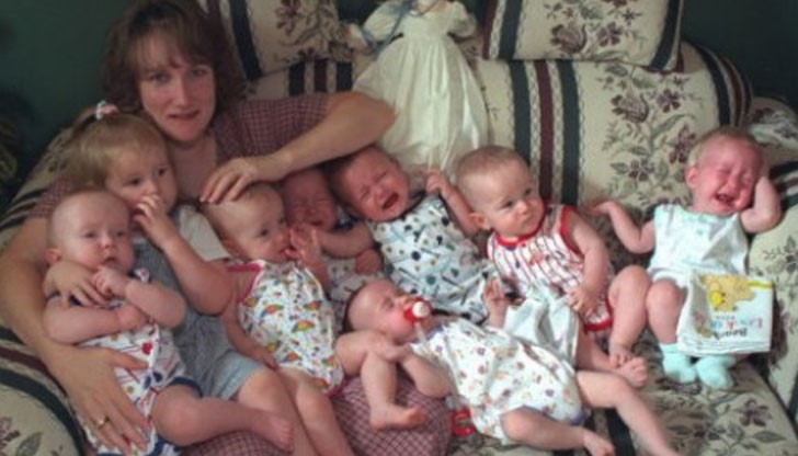 Първият случай в историята, в който жена ражда седем деца наведнъж и всички те оцеляват