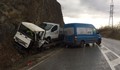 Пет камиона се помляха при верижна катастрофа в Хаинбоаз