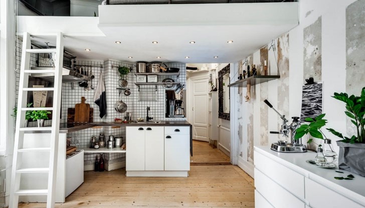 Този апартамент е точно толкова малък, но функционален и красив