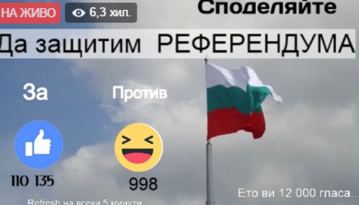 От около 2 часа във Фейсбук е пуснато видео на живо, където всеки може да даде своя глас отново! От около 2 часа във Фейсбук е пуснато видео на живо, където всеки може да даде своя глас отново!
