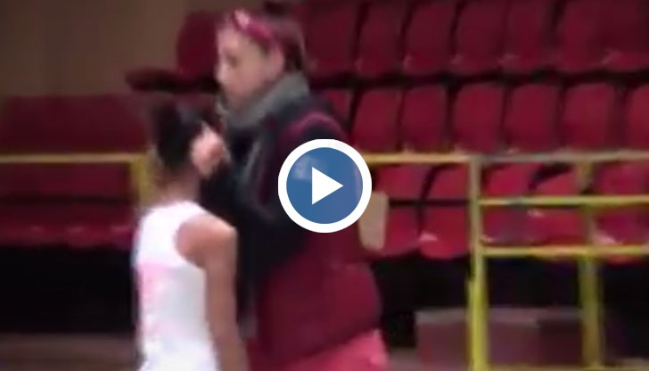 Треньорката бе заснета със скрита камера как се отнася с децата докато ги обучава