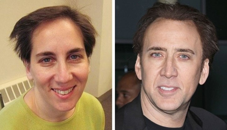 В галерията са включени десет такива примера, като приликата при някои от тях е направо изумителна