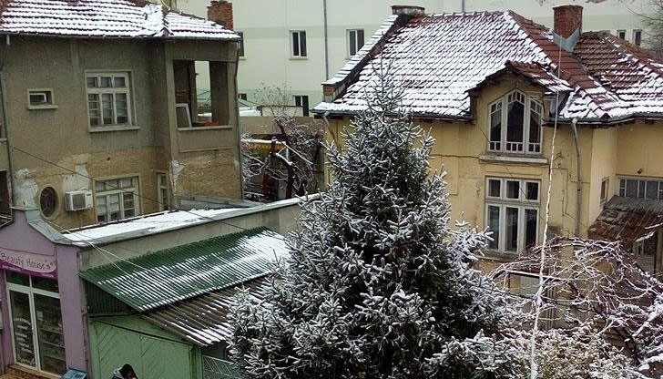 Снежинките, които започнаха да падат над Русе рано сутринта образуваха лека пухкава покривка