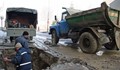 Затвориха главният път София - Русе в района на Луковит