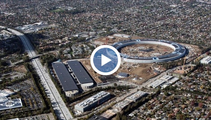 В Apple Campus 2 се побират 13 000 служители, има фитнес център с площ 9 290 кв. метра и конферентна зала с площ 11 000 кв. метра