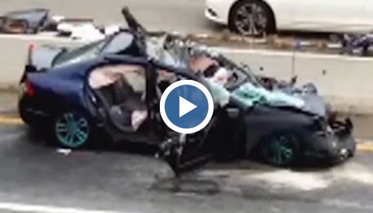 Млад шофьор се движи по магистралата със скорост от близо 200 км/ч