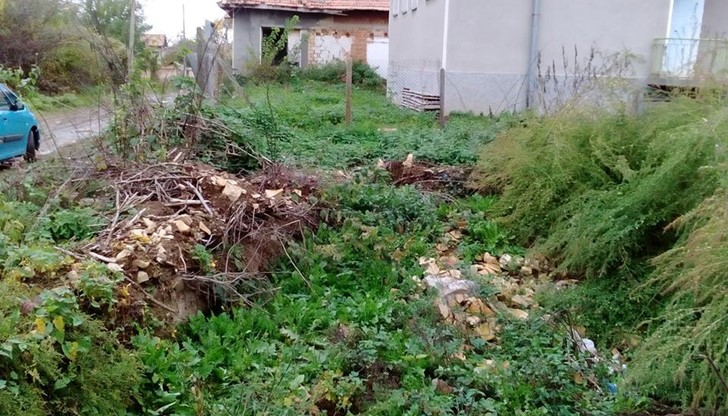 На мястото на имота след посегателството е останала гола поляна