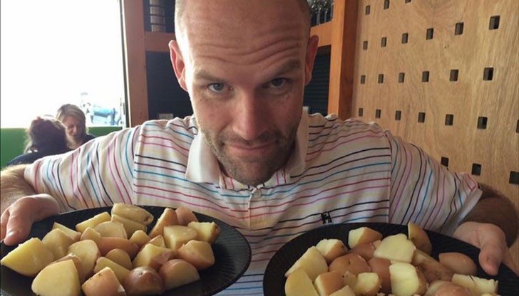 Преди началото на диетата Андрю тежал 151 кг, а сега е близо 99 кг