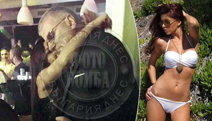 В страстни целувки бяха изловени бизнесменът Христо Сираков и фолклепевицата Дебора