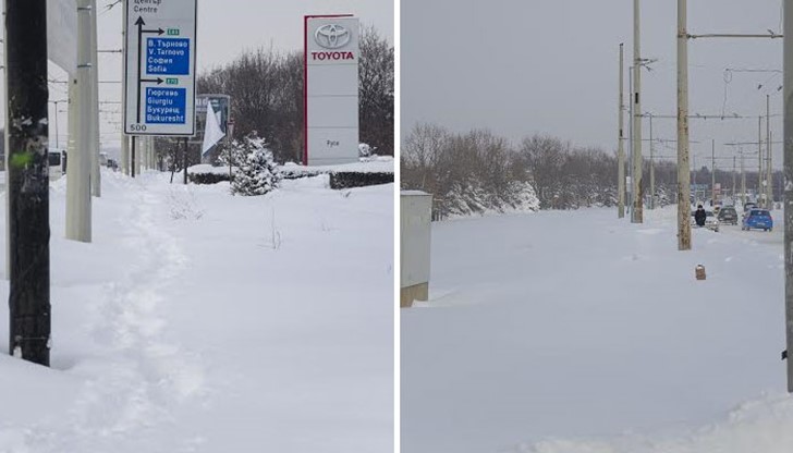 Историята със снегопочистването на тротоарите в кв. "Чародейка" се повтаря с миналата година