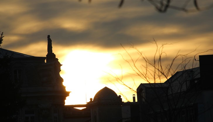 Красотата на Русе по време на залез