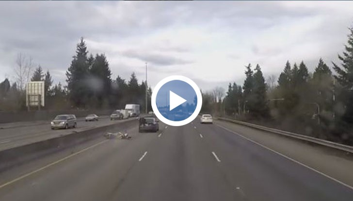 Понякога съдбата закриля мотористите!