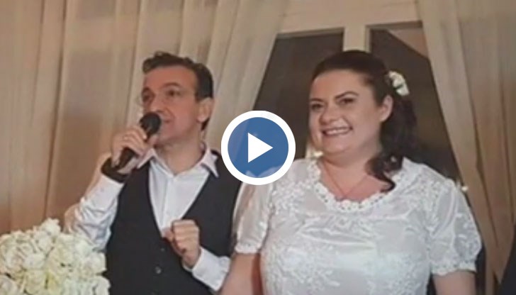 Видеокадри от сватбата на Васил Василев-Зуека и Ани Вичева