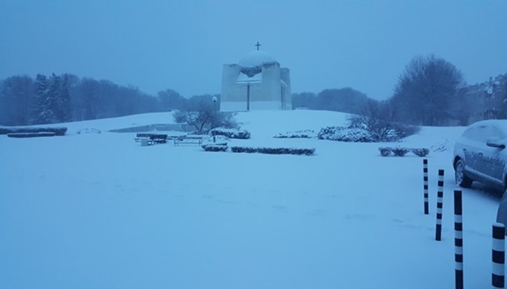 А за първи път тази зима в дунавския град се образува някаква снежна покривка