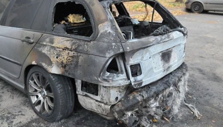 Полицията в Русе разследва умишлен палеж на лизинговия автомобил „БМВ-Х6“ / Снимката е илюстративна