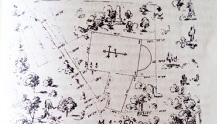 Николай Иванов представя документи и карти, доказващи мястото на гроба на Апостола Николай Иванов представя документи и карти, доказващи мястото на гроба на Апостола