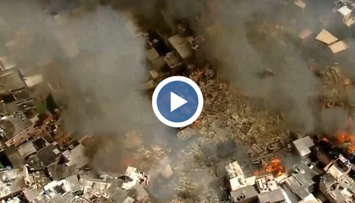 Пожар изпепели квартал в Сао Пауло