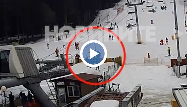 Появи се видео от инцидента, при който 8-годишно момиченце падна от лифта