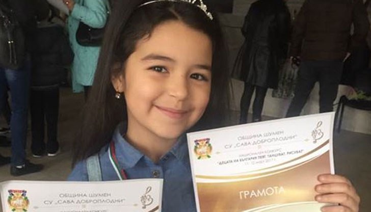 7-годишната Виктория Петкова завоюва първо място във възрастова група до 7 години