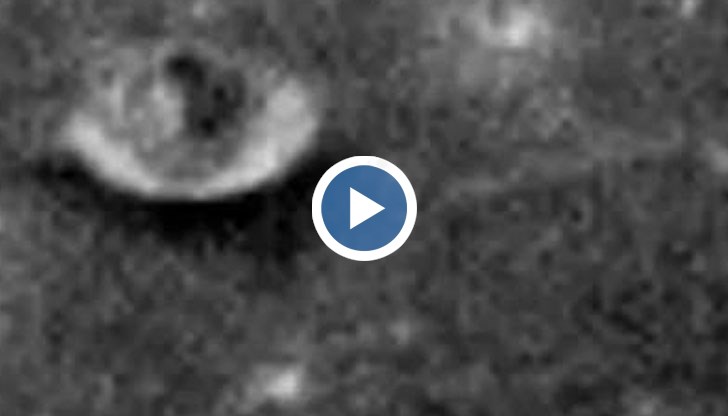 Кадрите са направени от кораба на НАСА Lunar Reconnaissance Orbiter