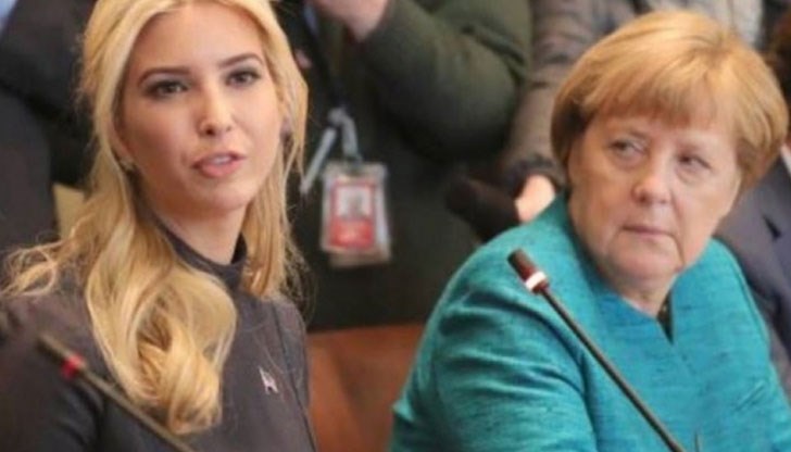 Ангела Меркел пусна "смразяващия" си поглед на Иванка Тръмп