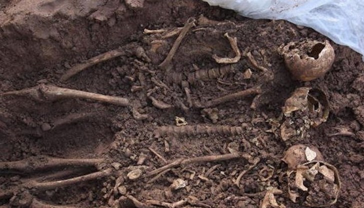 Скелет на бебе воин бе открит по време на спасителни разкопки