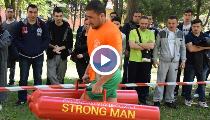 Уникална демонстрация взриви зрителите на деветото издание на състезанието "Силни мъже"