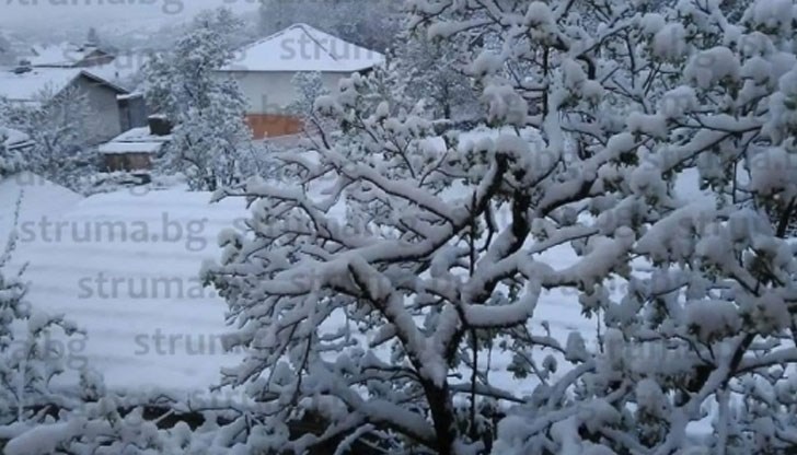 Снегът заваля още вчера след обяд и не е спирал