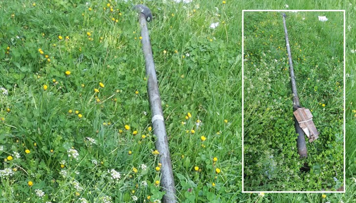 Потрошени осветителни тела и изкъртени стълбове за осветление